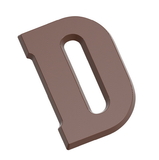 Chocolate World CW2403 Chocolate mould letter D 135 gr