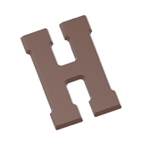 Chocolate World CW2407 Chocolate mould letter H 135 gr
