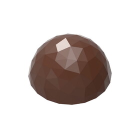 Chocolate World CW2470 Chocolate mould half sphere facet &#216; 30 mm