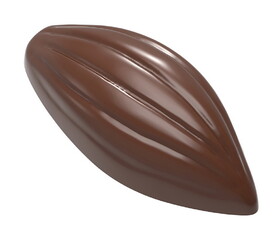 Chocolate World CW2477 Chocolate mould cocoa bean with 6 lines