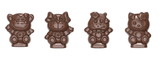 Chocolate World ES0125CW Spinning mould monkey, cat, dog & hippopotamus