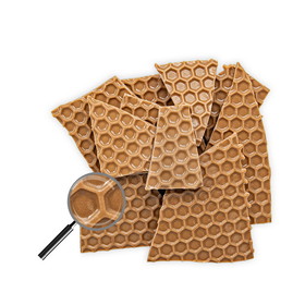Chocolate World F019971 Structured sheets Honey