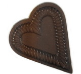 Chocolate World H025 Chocolate mould heart flat 100 mm