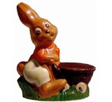 Chocolate World H119 Chocolate mould hare child carriage 110 mm