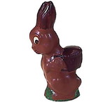 Chocolate World H204 Chocolate mould hare m/back basket 140 mm