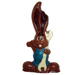 Chocolate World H221031-D Chocolate mold rabbit with key 275 mm