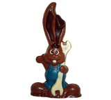 Chocolate World H221031-R Chocolate mould rabbit with key