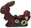 Chocolate World H288 Chocolate mould hare cart kuik. 187 mm