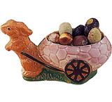 Chocolate World H319 Chocolate mould hare open cart 193 mm