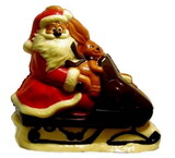 Chocolate World H441010-B Chocolate mould Santa on scooter 140 mm