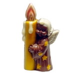 Chocolate World H441025-C Chocolate mould angel with candle175 mm