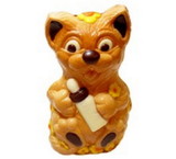 Chocolate World H551007-C Chocolate mould cat with goblet 154
