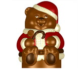 Chocolate World H551071-X Chocolate mould Christmas-bear 121 mm