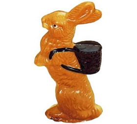 Chocolate World H685 Chocolate mould rabbit with basket 225 mm