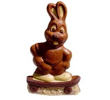 Chocolate World H861 Chocolate mould hare on skateboard 200 mm