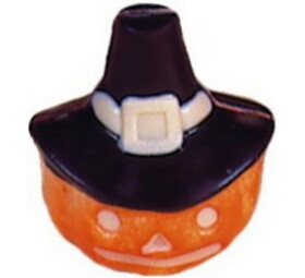 Chocolate World H932 Chocolate mould pumpkin with witch hat 85 mm