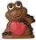Chocolate World HB8010 Chocolate mould frog + heart 127 mm