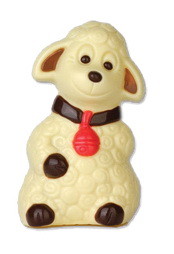 Chocolate World HB8012 Chocolate mould sitting lamb 130 mm