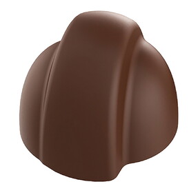 Chocolate World POP1225 Chocolate mould dome with raised middle