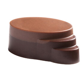 Chocolate World POP1240 Chocolate mould oval with stairs