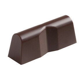 Chocolate World POP1243 Chocolate mould rectangle with triangular indentation