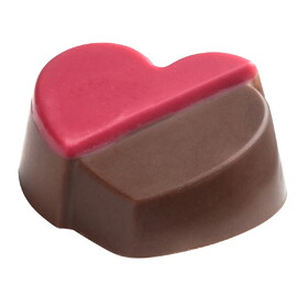 Chocolate World POP1250 Chocolate mould half heart