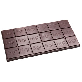 Chocolate World POP1320 Chocolate mould Tablet "5gr" rectangle