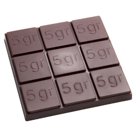 Chocolate World POP1323 Chocolate mould Tablet "5gr" square