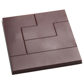 Chocolate World POP1324 Chocolate mould Tablet Tetromino square