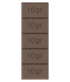 Chocolate World POP1325 Chocolate mould Tablet "10gr" rectangle