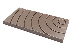 Chocolate World POP1326 Chocolate mould Tablet circular wave