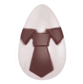 Chocolate World POP1401 Chocolate mould egg with shirt and tie