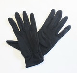 Chocolate World SIL9019B Cotton gloves black Small - 12 pcs