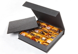 Chocolate World VV0209 Black luxury box with magnetic closure - 25 pcs
