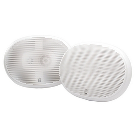 PolyPlanar 6" x 9" Premium Oval Marine Speakers - (Pair) White