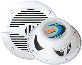 Boss Audio MR60W 6.5" Round Marine Speakers - (Pair) White