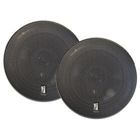 PolyPlanar 6" Titanium Series 3-Way Marine Speakers - (Pair) Black