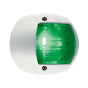 Perko LED Side Light - Green - 12V - White Plastic Housing