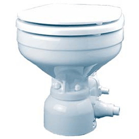 Raritan Sea Era Electric Toilet - Household Style - Integral Pump - Straight &amp; 90&deg; Discharge - 12v