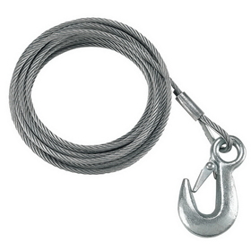 Fulton 3/16" x 25' Galvanized Winch Cable - 4,200 lbs. Breaking Strength