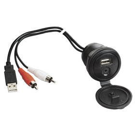 JENSEN USB & Auxiliary Audio Input Jack