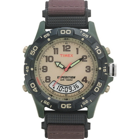 Timex Expedition Resin Combo Classic Analog Green/Black/Brown
