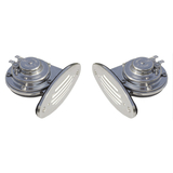 Schmitt Marine Mini Stainless Steel Dual Drop-In Horn w/Stainless Steel Grills High & Low Pitch