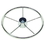 Ongaro 170 13.5" Stainless 5-Spoke Destroyer Wheel w/ Black Cap and Standard Rim - Fits 3/4" Tapered Shaft Helm