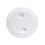 Beckson 4" Smooth Center Screw-Out Deck Plate - White