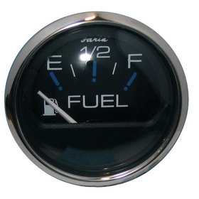 Faria Chesapeake Black 2" Fuel Level Gauge (E-1/2-F)