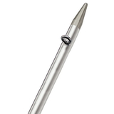 TACO 8' Center Rigger Pole - Silver w/Silver Rings & Tip - 1-1/8