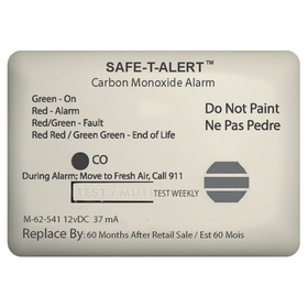 Safe-T-Alert 62 Series Carbon Monoxide Alarm w/Relay - 12V - 62-541-Marine-RLY-NC - Surface Mount - White