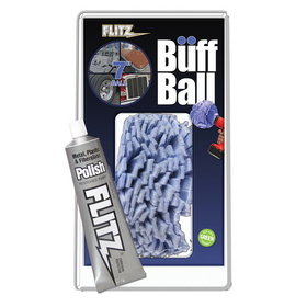 Flitz Buff Ball - Extra Large 7" - White w/1.76oz Tube Flitz Polish