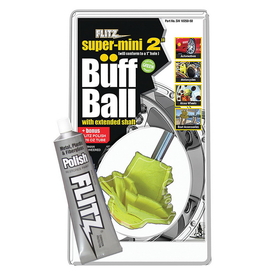 Flitz Buff Ball - Super Mini 2" - White w/1.76oz Tube Flitz Polish